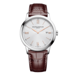 Baume & Mercier Classima Homme Quartz 42 mm Acier bracelet Cuir