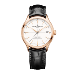 Baume & Mercier Clifton Baumatic Homme Automatique 39 mm Or rose bracelet Cuir