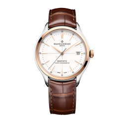 Baume & Mercier Clifton Baumatic Homme Automatique 40 mm Bi tons bracelet Cuir