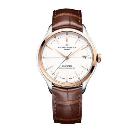 Baume & Mercier Clifton Baumatic Homme Automatique 40 mm Bi tons bracelet Cuir