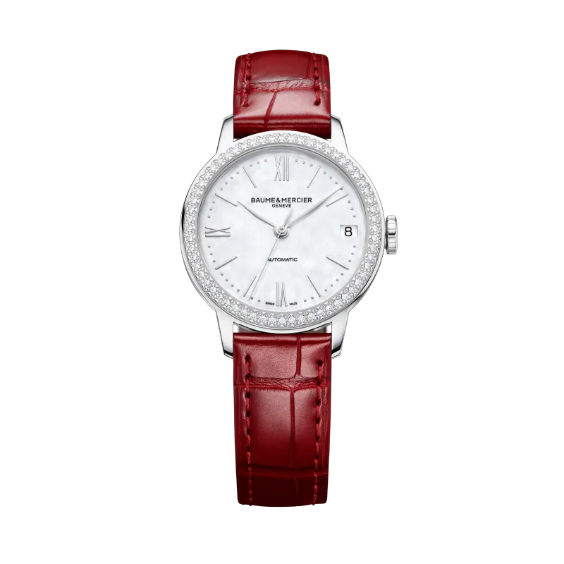 Baume & Mercier Classima Femme Automatique 31 mm Acier bracelet Cuir