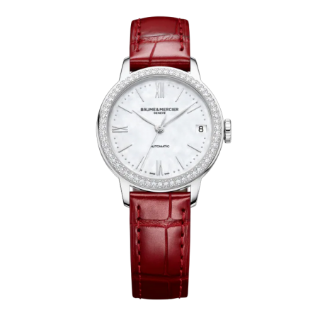 Baume & Mercier Classima Femme Automatique 31 mm Acier bracelet Cuir