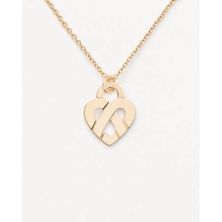 PENDENTIF CŒUR ENTRELACÉ - MODELE MOYEN