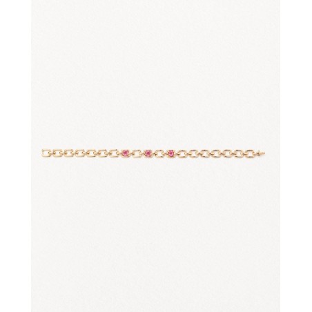 BRACELET INDRANI - Or jaune - Rubellite