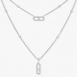 Collier diamant Messika MOVE UNO 2 RANGS Or 08852 Femme