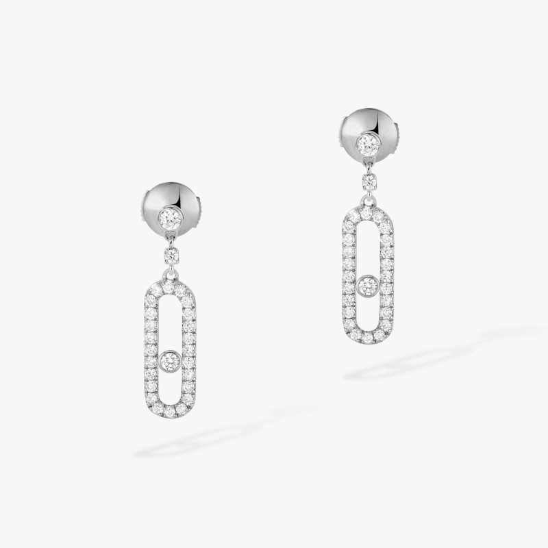 Boucles d'oreilles diamant DORMEUSES MOVE UNO Messika Or 05631 Femme