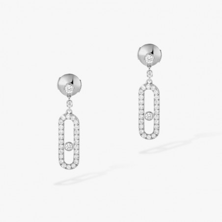 Boucles d'oreilles diamant DORMEUSES MOVE UNO Messika Or 05631 Femme