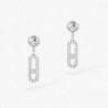 Boucles d'oreilles diamant DORMEUSES MOVE UNO Messika Or 05631 Femme