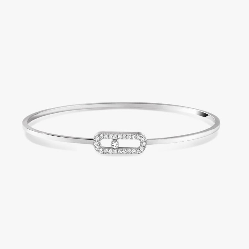 Bracelet Diamant Messika JONC FLEX MOVE UNO PAVÉ Or 11134 Femme