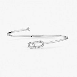 Bracelet Diamant Messika JONC FLEX MOVE UNO PAVÉ Or 11134 Femme