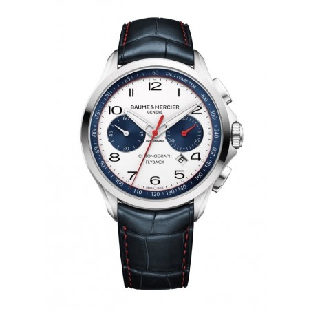 Baume et Mercier CLIFTON Homme Automatique 44mm Acier Bracelet Cuir