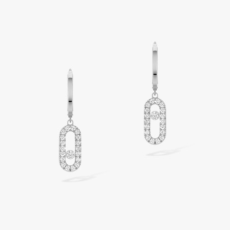 Boucles d'oreilles créoles diamant femme Move Uno