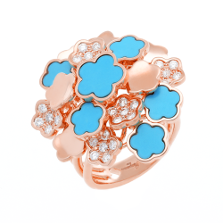 Bague Multi Fleurs Fiore di...