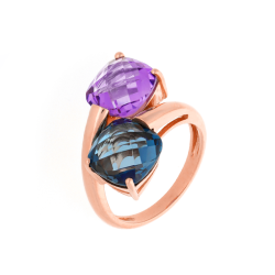 Bague Duo Poppy Blue