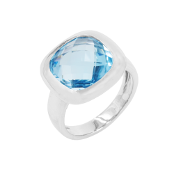 Bague Serti Clos Poppy Blue