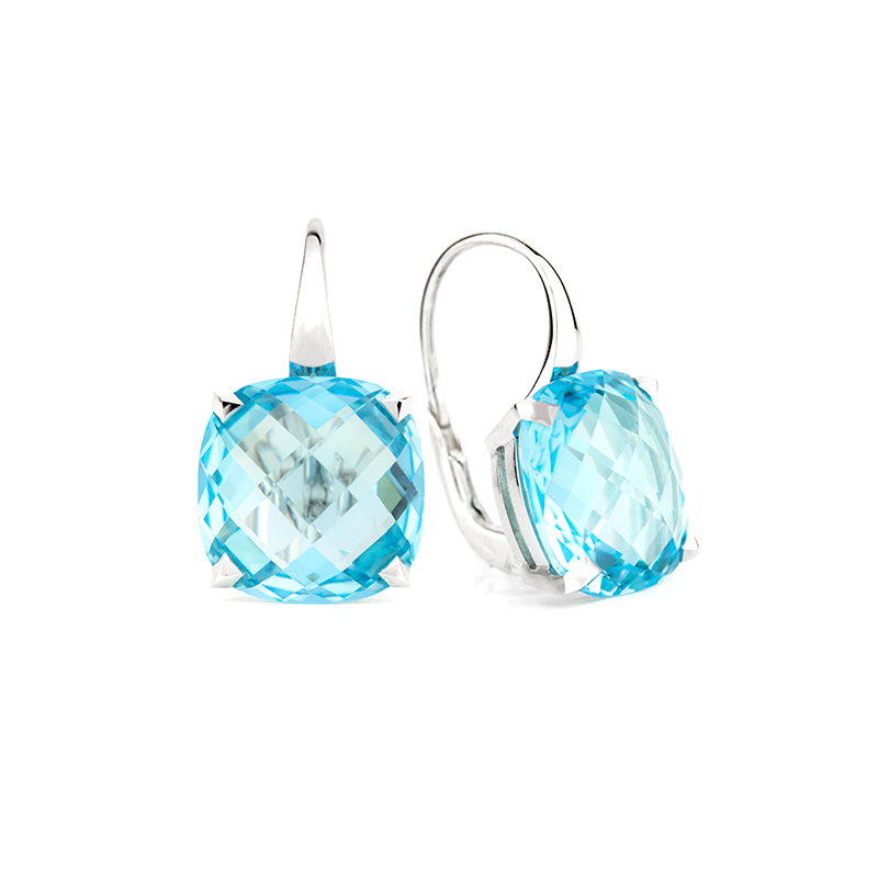 Boucles doreilles Blue grand modèle