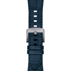 TISSOT PRX cuir et fond bleu