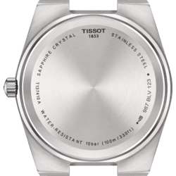 TISSOT PRX fond et bracelet silicone blanc