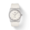 TISSOT PRX fond et bracelet silicone blanc