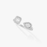 Bague Messika diamant or blanc femme My Twin Toi & Moi 0.15ct x 2 - 06471