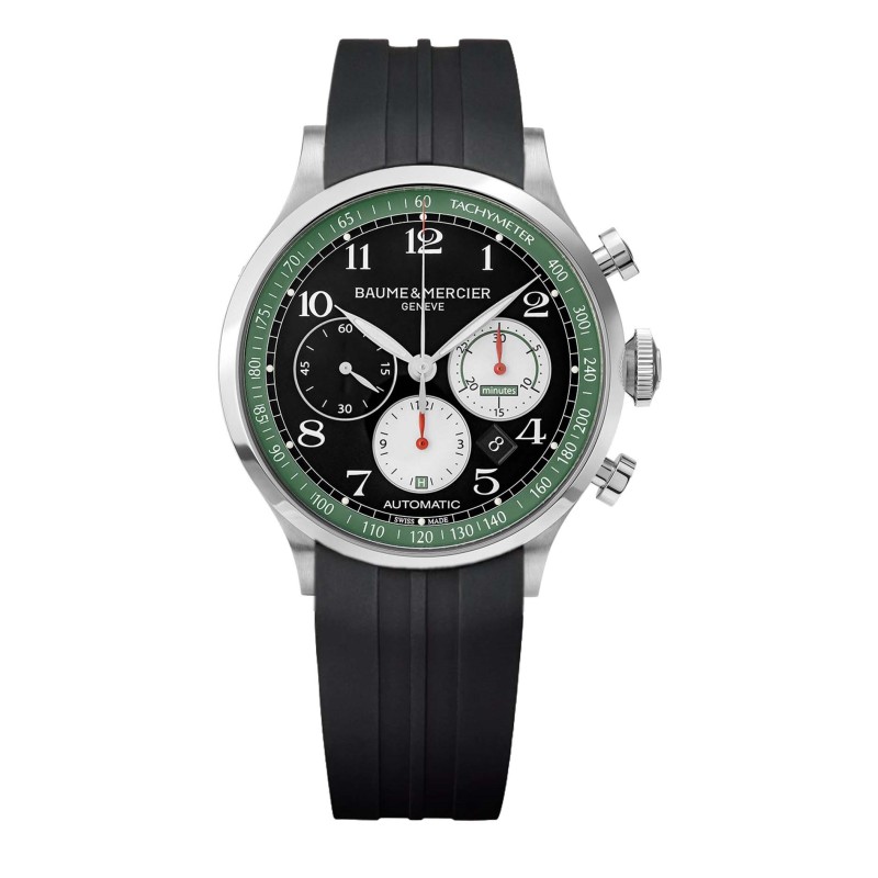 Baume & Mercier CAPELAND HOMME AUTOMATIQUE 44MM ACIER BRACELET SILICONE