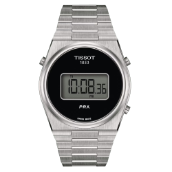 TISSOT PRX DIGITAL 40 mm Quartz Acier Cadran noir