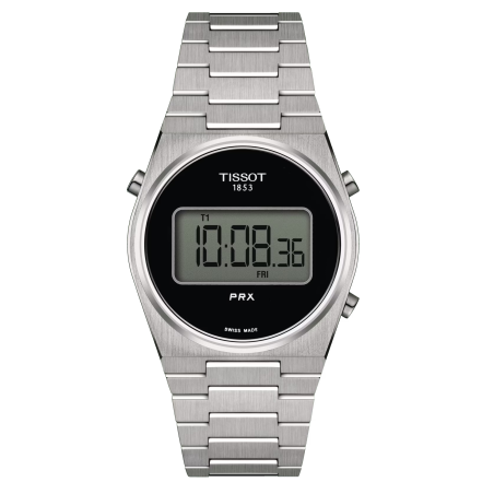 TISSOT PRX DIGITAL 35 mm Quartz Acier Cadran noir