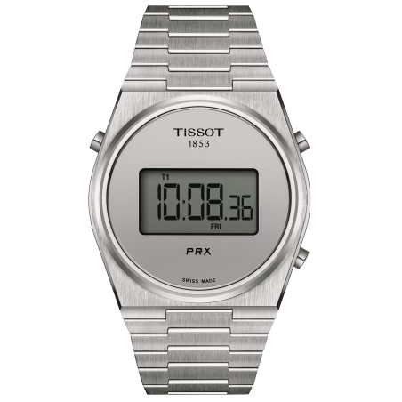 TISSOT PRX DIGITAL 40 mm Quartz Acier Cadran gris