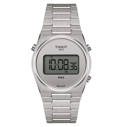 TISSOT PRX DIGITAL 35 mm Quartz Acier Cadran gris