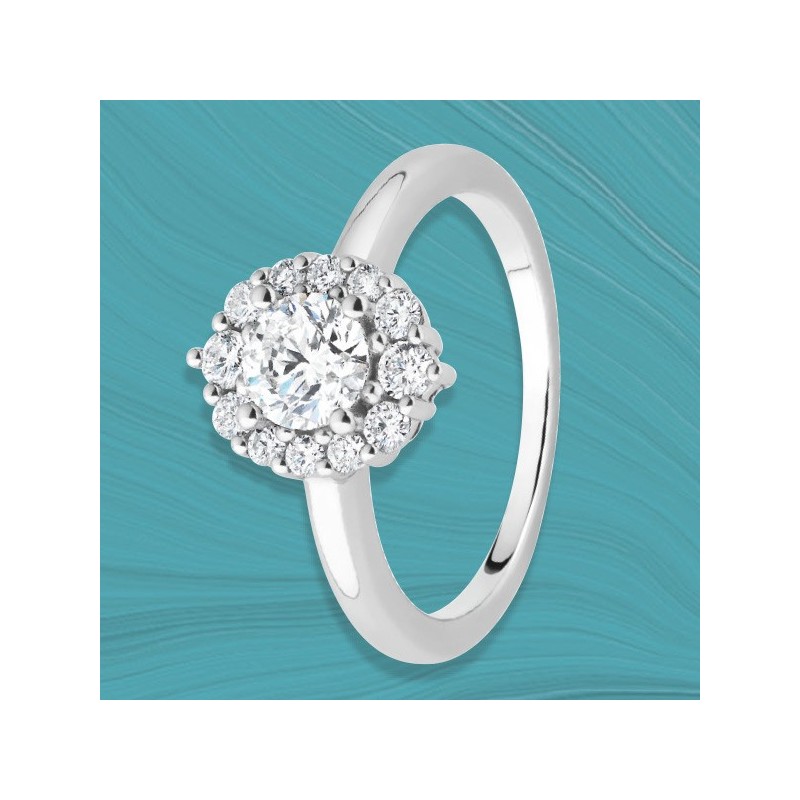 Bague "Kate" Or gris et diamants