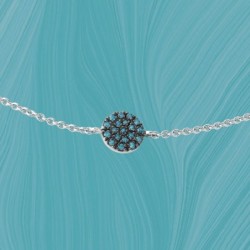 Bracelet "Talia" Or gris et diamants