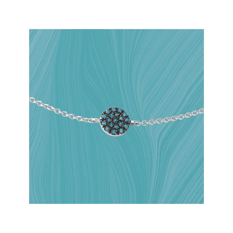 Bracelet "Talia" Or gris et diamants