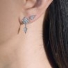 Boucle d'oreille STAIRWAY Diamants & Argent FSJ107