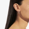 Boucle d'oreille ANYWAY DOUBLE GOUTTE Diamants & Argent FSJ109