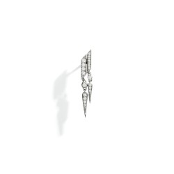 Boucle d'oreille ANYWAY DOUBLE GOUTTE Diamants & Argent FSJ109
