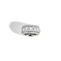 STATEMENT Bague ROCKAWAY SPINNER Diamants & Argent FSJ304