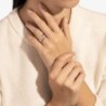 Bague ROCKAWAY SPINNER Semi pavée & Or rose FSJ336