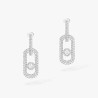 MESSIKA BOUCLES D'OREILLES DIAMANT OR PENDANTES SO MOVE XL PAVÉES 13133