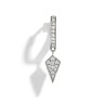 Petite créole STAIRWAY Diamants & Argent FSJ152
