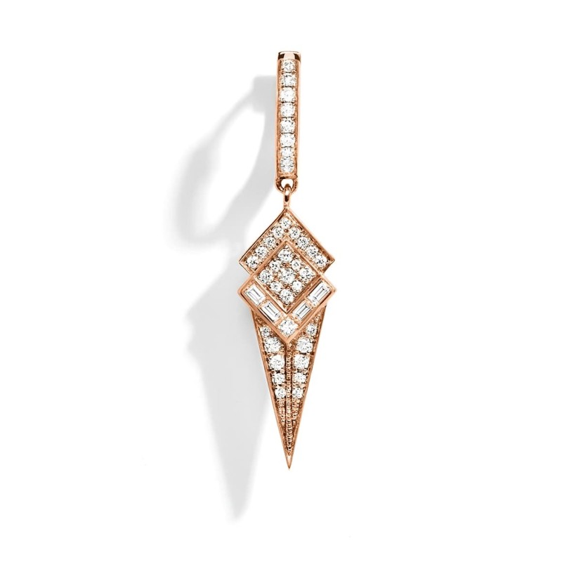 Créole STAIRWAY CÔNE Diamants & Or rose FSJ207