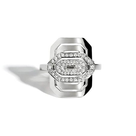 Bague MINI MY WAY Semi pavée & Argent FSJ296