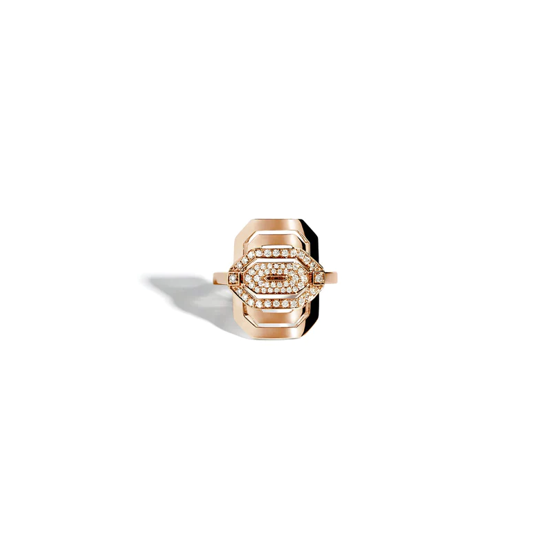 Bague MINI MY WAY Semi pavée & Or rose FSJ342