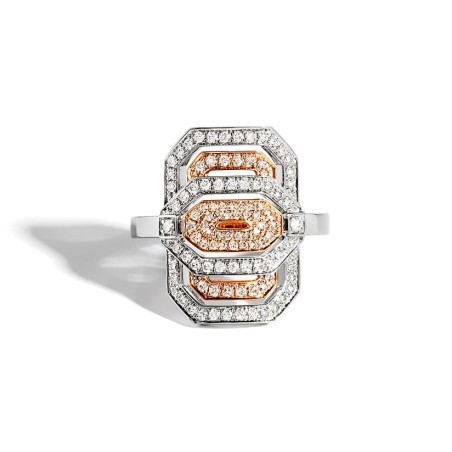 Bague MINI MY WAY DIAMANTS, Or rose & Argent FSJ420