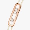 BRACELET MESSIKA CARE(S) DIAMANTS OR ROSE CORDON CRÈME 14098-PG