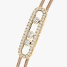 BRACELET MESSIKA CARE(S) DIAMANTS PAVE OR JAUNE CORDON BEIGE 14102-YG