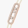 BRACELET MESSIKA CARE(S) DIAMANTS PAVE OR ROSE CORDON CRÈME 14101-PG
