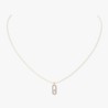 COLLIER MESSIKA CARE(S) DIAMANT PAVE OR ROSE CORDON CRÈME 14104-PG