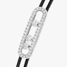 BRACELET MESSIKA CARE(S) DIAMANTS PAVE OR BLANC CORDON NOIR 14141-WG