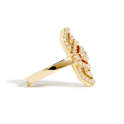 Bague Mini My Way Or jaune & diamants