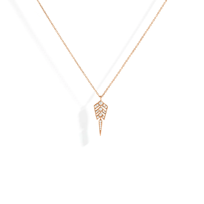 Collier Stairway S Or rose & diamants